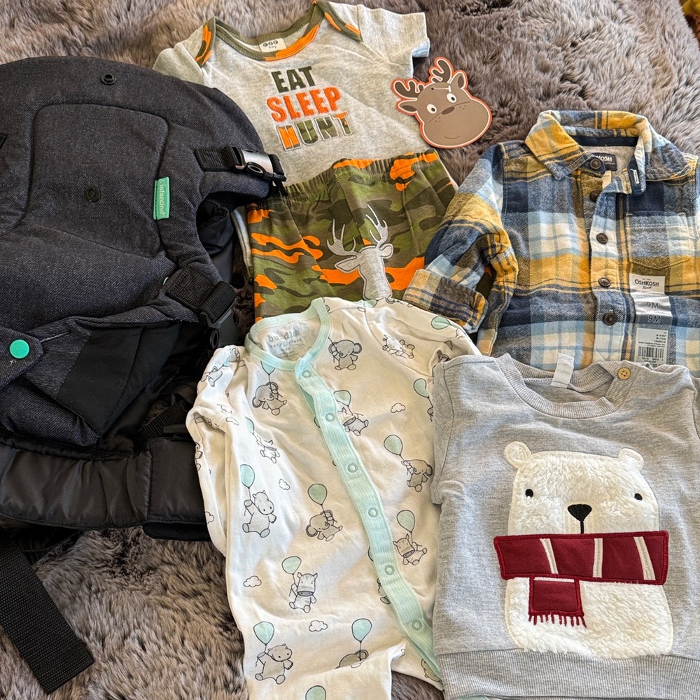 Baby Clothing and Carrier Set